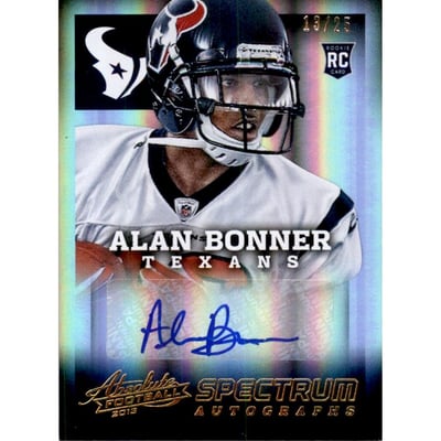 2013 Absolute Spectrum Gold Autographs #184 Alan Bonner