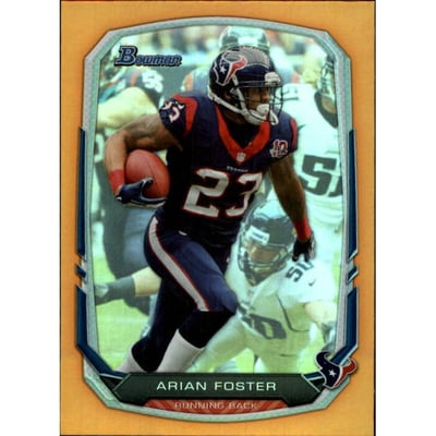 2013 Bowman Rainbow Orange #70 Arian Foster