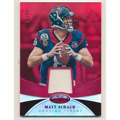 2013 Certified Mirror Red Materials #66 Matt Schaub/99