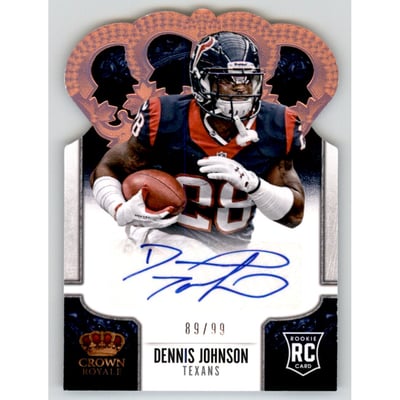 2013 Crown Royale Rookie Signatures Bronze Holofoil #131 Dennis Johnson/99