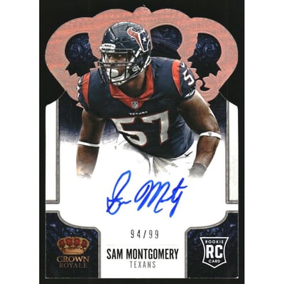 2013 Crown Royale Rookie Signatures Bronze Holofoil #188 Sam Montgomery/99