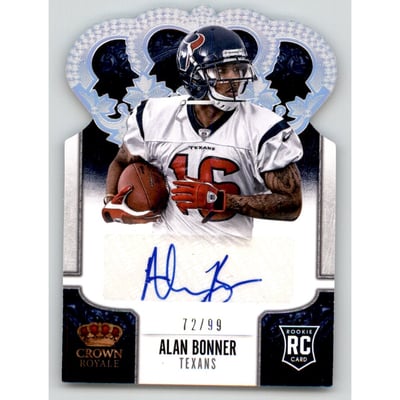 2013 Crown Royale Rookie Signatures Silver Holofoil #103 Alan Bonner