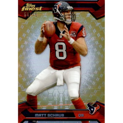 2013 Finest Gold Refractors #11 Matt Schaub