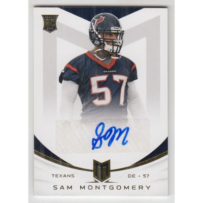 2013 Momentum Rookie Signatures Gold #183 Sam Montgomery/49