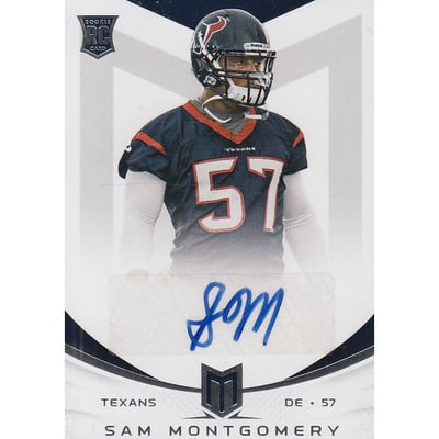 2013 Momentum Rookie Signatures Silver #183 Sam Montgomery/199