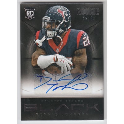 2013 Panini Black Rookie Signatures #133 Dennis Johnson/99