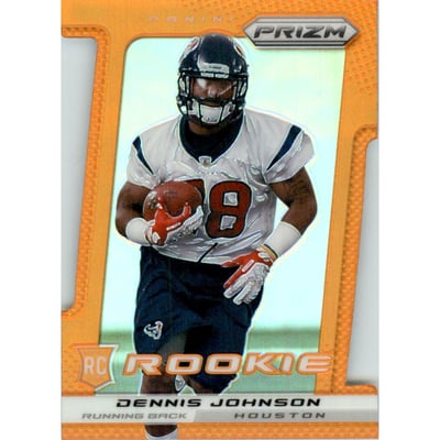 2013 Panini Prizm Prizms Orange Die Cut #228 Dennis Johnson