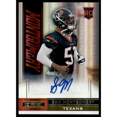 2013 Rookies and Stars Rookie Autographs Longevity Gold #181 Sam Montgomery
