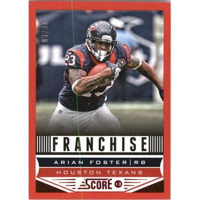 2013 Score Red Zone #279 Arian Foster F