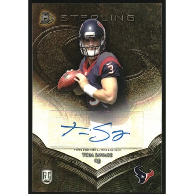 2014 Bowman Sterling Autographs Gold Refractors #BSATS Tom Savage