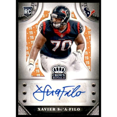 2014 Crown Royale Rookie Signatures Retail Jersey Number #SXS Xavier Su'A-Filo/70