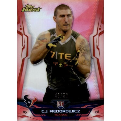 2014 Finest Red Refractors #140 C.J. Fiedorowicz
