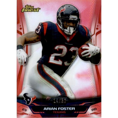 2014 Finest Red Refractors #76 Arian Foster