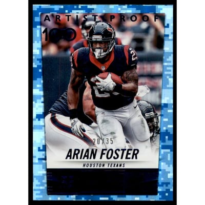 2014 Panini Hot Rookies Artist's Proof #241 Arian Foster H100