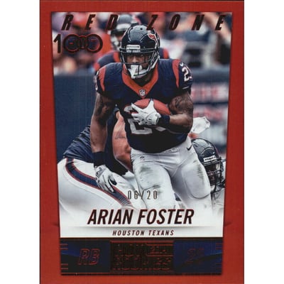 2014 Panini Hot Rookies Red Zone #241 Arian Foster H100