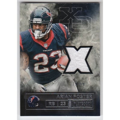 2014 Panini Playbook X's and O's Materials #18 Arian Foster/99