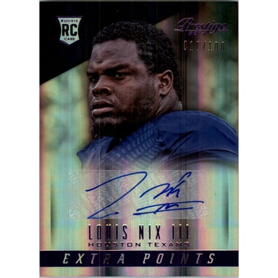 2014 Prestige Extra Points Purple Autographs #266 Louis Nix III/100
