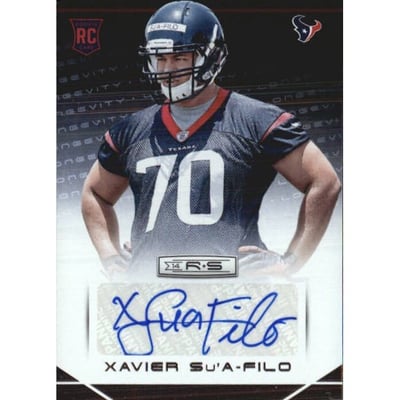2014 Rookies and Stars Rookie Autographs Longevity #197 Xavier Su'A-Filo