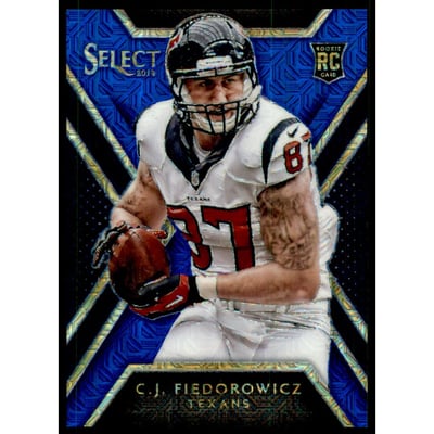 2014 Select Rookies Mojo Blue #186 C.J. Fiedorowicz