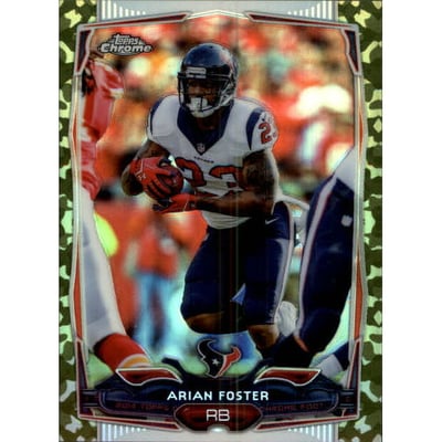 2014 Topps Chrome Mini Camo Refractors #107 Arian Foster