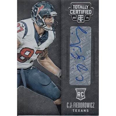 2014 Totally Certified Rookie Signatures #126 C.J. Fiedorowicz