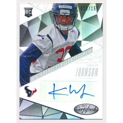 2015 Certified Potential Autographs Mirror Silver #CPKJ Kevin Johnson/150