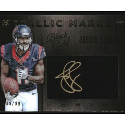 2015 Panini Black Gold Metallic Marks #MMJS Jaelen Strong