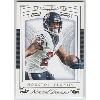 2015 Panini National Treasures Gold #15 Arian Foster