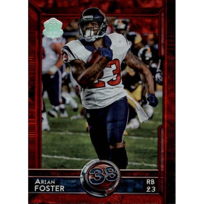 2015 Topps 60th Anniversary Red #369 Arian Foster T60