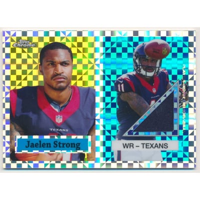 2015 Topps Chrome 60th Anniversary Relics Xfractors #T60RJS Jaelen Strong