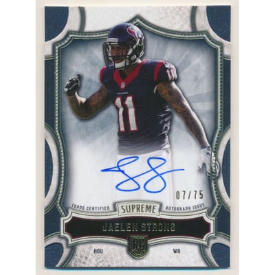 2015 Topps Supreme Rookie Autographs #SRAJS Jaelen Strong