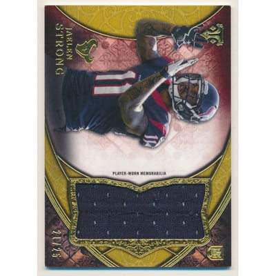 2015 Topps Triple Threads Rookie Jumbo Relics Gold #TTRJRJS Jaelen Strong