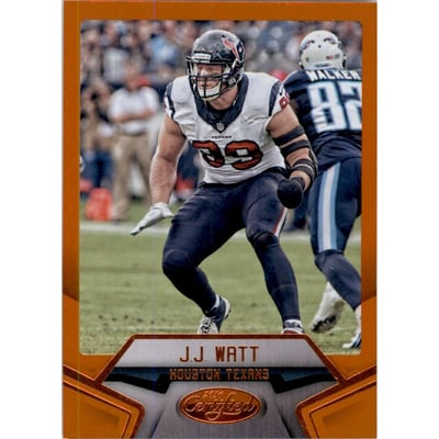 2016 Certified Mirror Orange #44 J.J. Watt