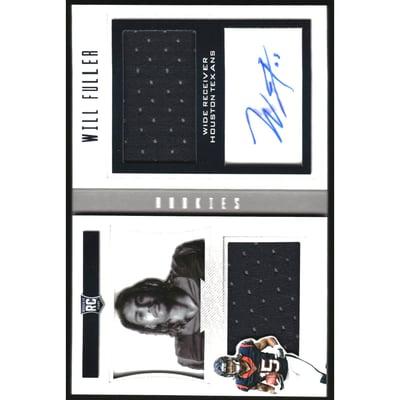 2016 Panini Playbook #106 Will Fuller JSY AU/199 RC
