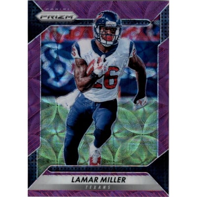 2016 Panini Prizm Prizms Purple Scope #50 Lamar Miller