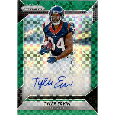 2016 Panini Prizm Rookie Autographs Prizms Green Power #85 Tyler Ervin