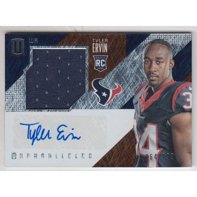 2016 Panini Unparalleled #226 Tyler Ervin JSY AU/199 RC