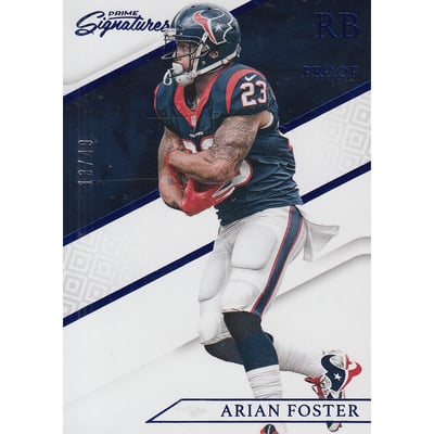 2016 Prime Signatures Prime Proof Blue #14 Arian Foster