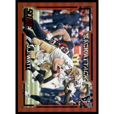 2016 Score Sack Attack Jumbo Red #3 J.J. Watt