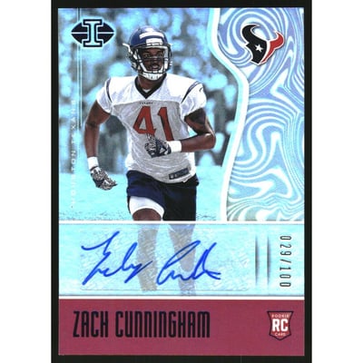 2017 Panini Illusions Blue #168 Zach Cunningham AU