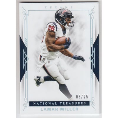 2017 Panini National Treasures Holo Silver #67 Lamar Miller