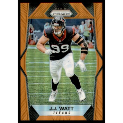 2017 Panini Prizm Prizms Orange #90 J.J. Watt