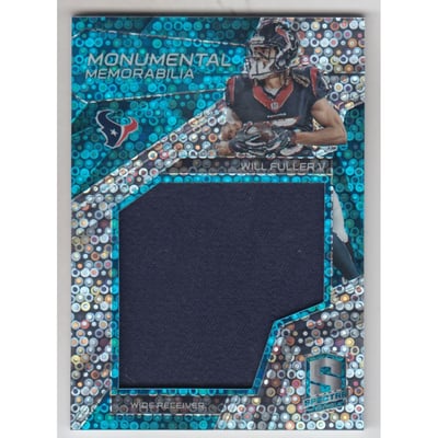 2017 Panini Spectra Monumental Memorabilia Neon Blue #2 Will Fuller V