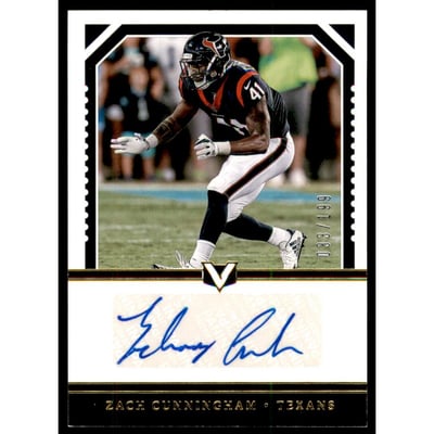 2017 Panini Vertex Vertex Signatures #50 Zach Cunningham/199