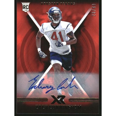 2017 Panini XR Autographs Orange #154 Zach Cunningham