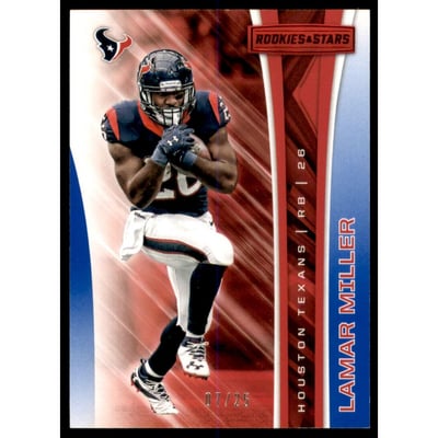 2017 Rookies and Stars Red and Blue #134 Lamar Miller