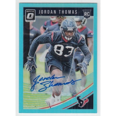 2018 Donruss Optic Rookie Autographs Blue #102 Jordan Thomas