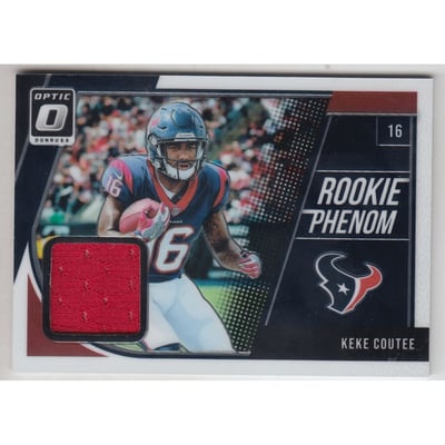 2018 Donruss Optic Rookie Phenoms Jerseys Horizontal #23 Keke Coutee