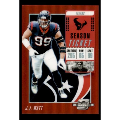 2018 Panini Contenders Optic Red #57 J.J. Watt