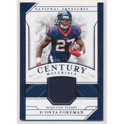 2018 Panini National Treasures Century Materials #41 D'Onta Foreman/99